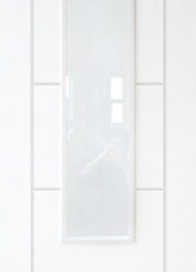 Internal White Primed Trend/Vancouver 1 Light OBSCURE GLASS FD30 44mm Door